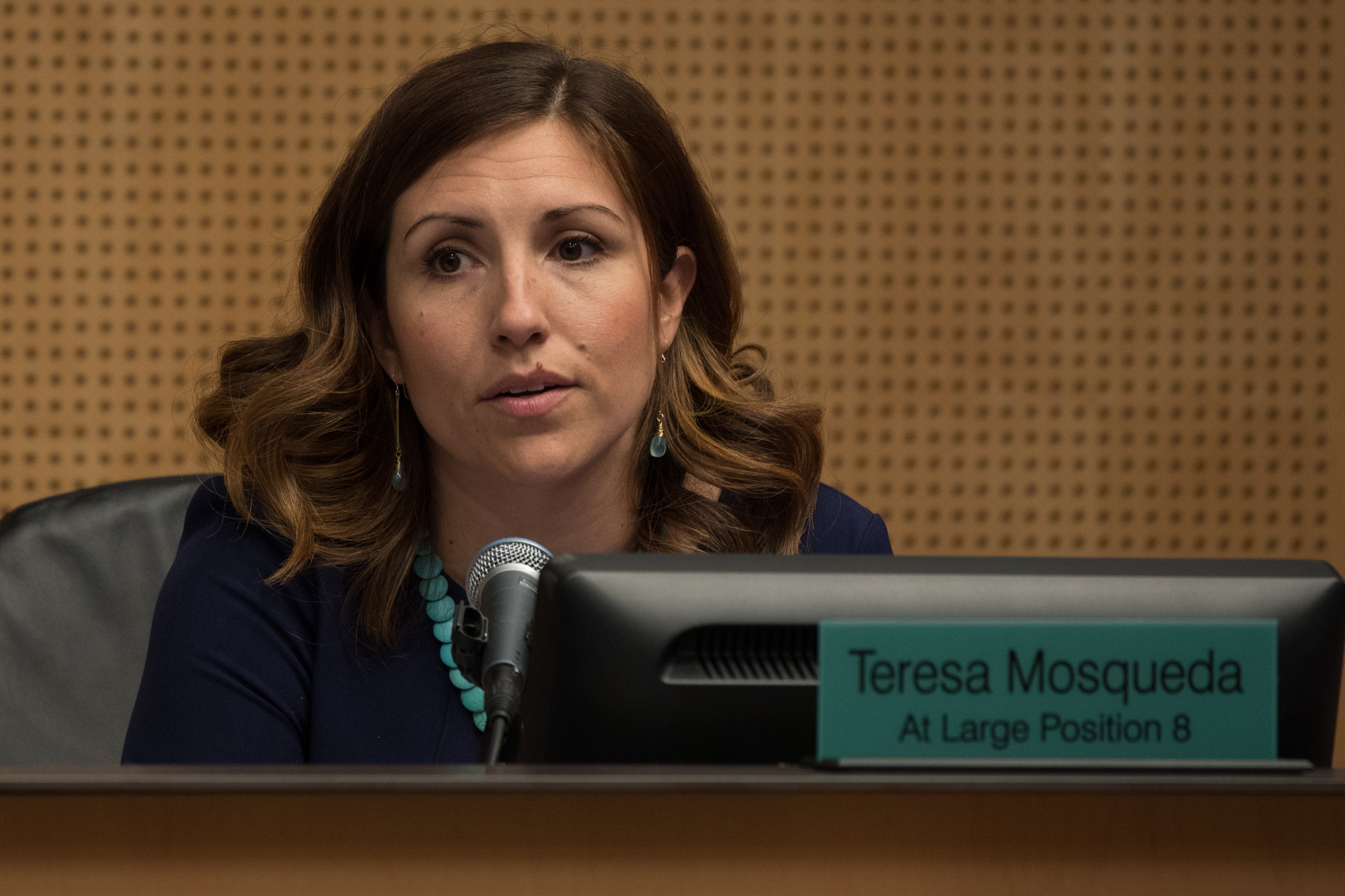 Seattle City Councilmember Teresa Mosqueda during a vote to repeal the head tax at City Hall in Seattle, June 12, 2018. (Photo by Matt M. McKnight)
