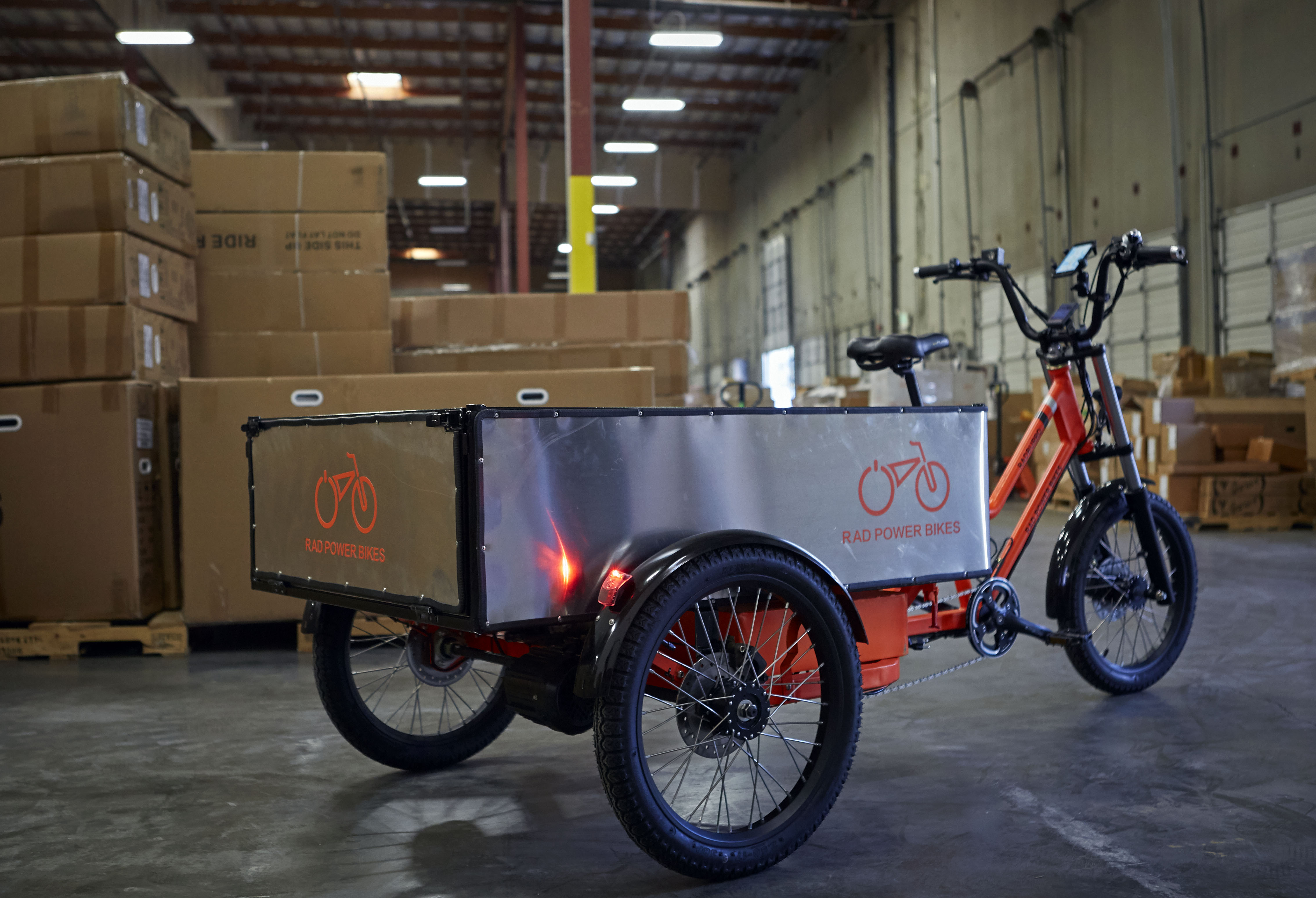 The Rad Burro is a new cargo-toting e-bike made by Rad Power Bikes in Ballard. Photo by Rad Power Bikes