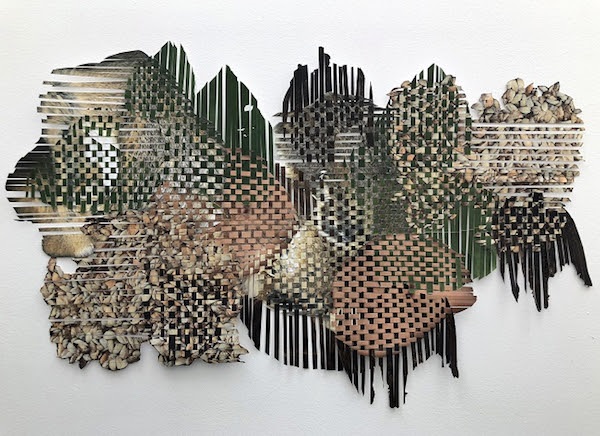 Markel Uriu’s woven invasive species maps at Hedreen Gallery