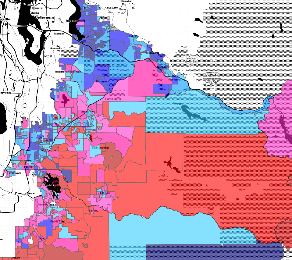 Red, blue and purple: Primary election results had them all in the 8th Congressional District.