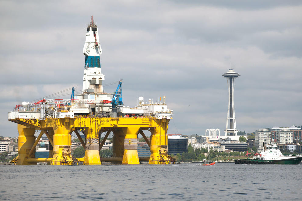 The Shell Oil Company's drilling rig Polar Pioneer