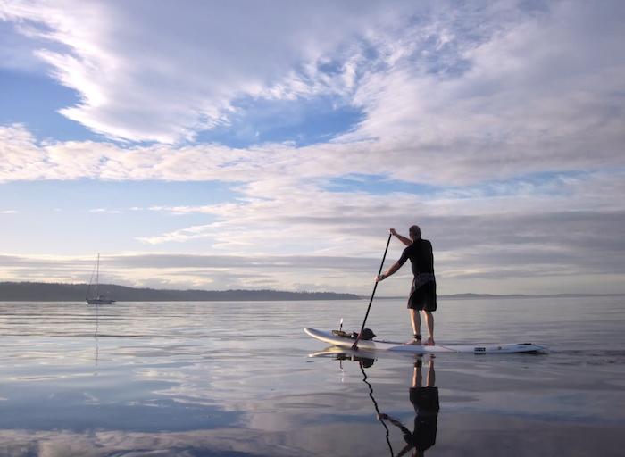 standup paddle boarder