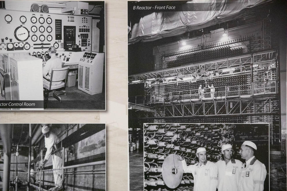 Historical photos of the B Reactor