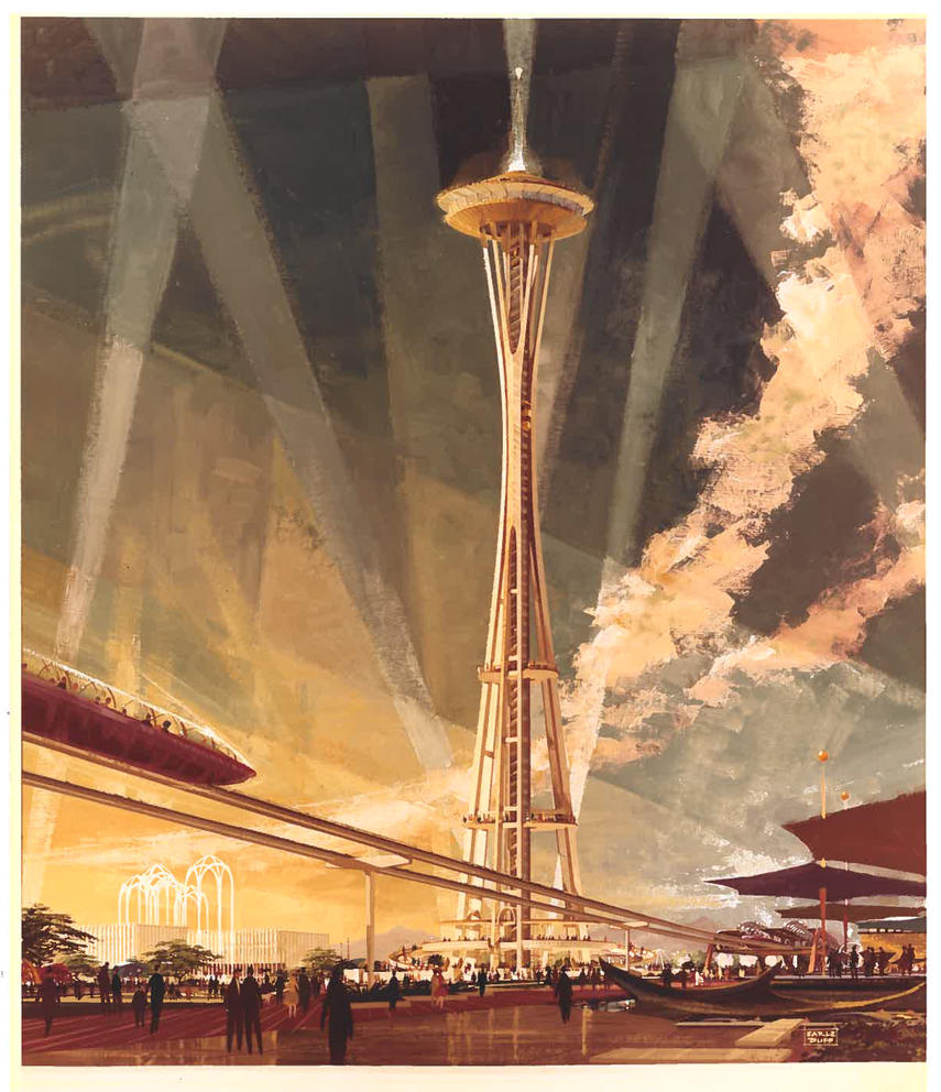 Illustration of the Space Needle