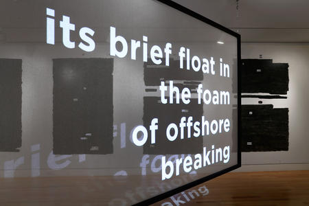 Quenton Baker’s poetry projected at Frye Art Museum