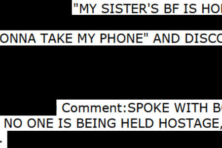 Text redacted from a police transcript
