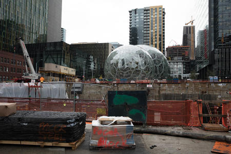 Amazon's Seattle campus in South Lake Union.