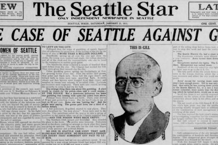 Mayor Gill on The Seattle Star front page