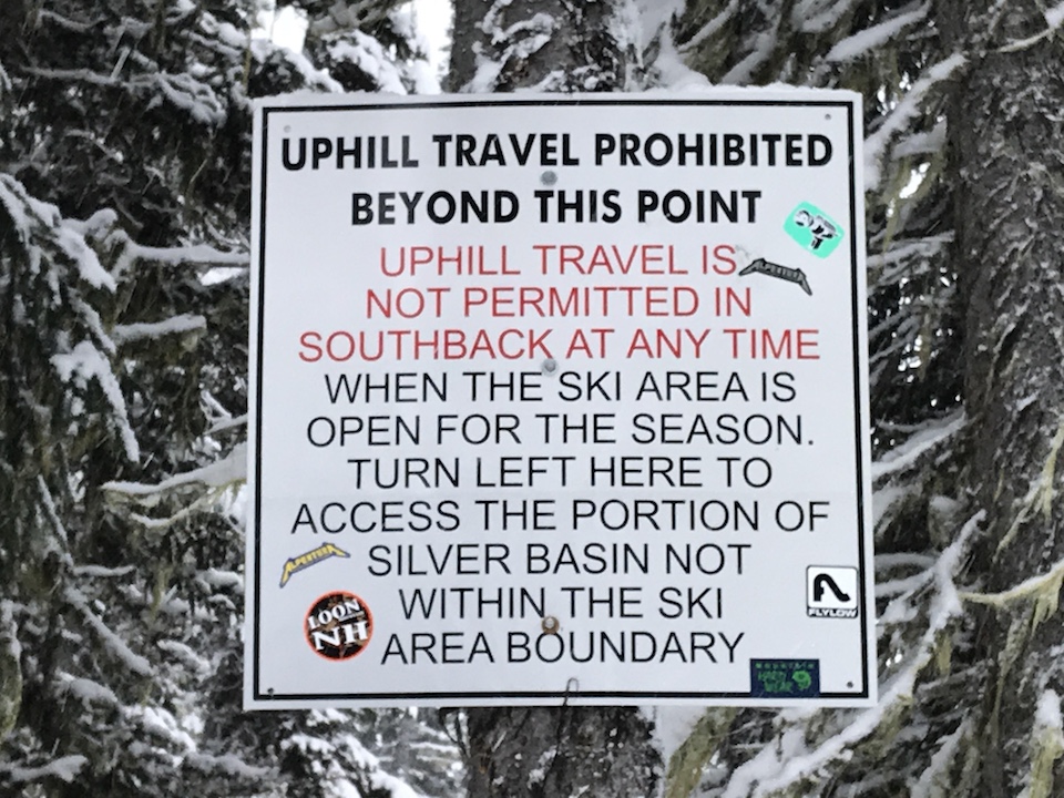 A sign at Crystal Mountain