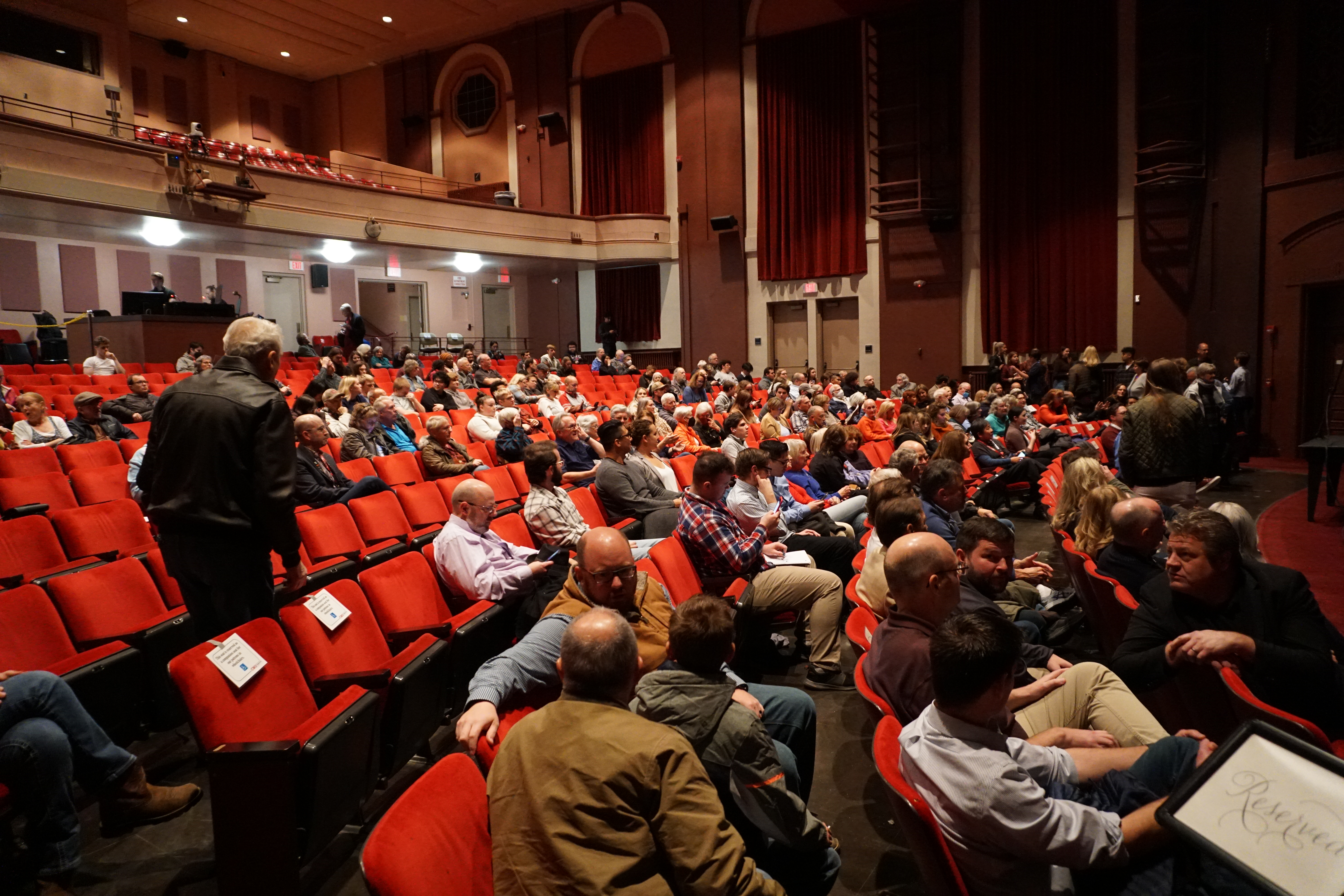 A crowd shot of the 8th Congressional District debate at McConnell Auditorium at Central Washington University in Ellensburg.