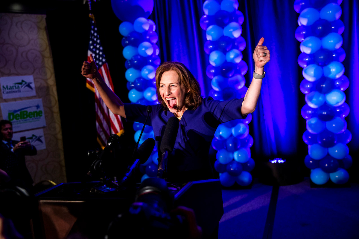 Dr. Kim Schrier waves her arms