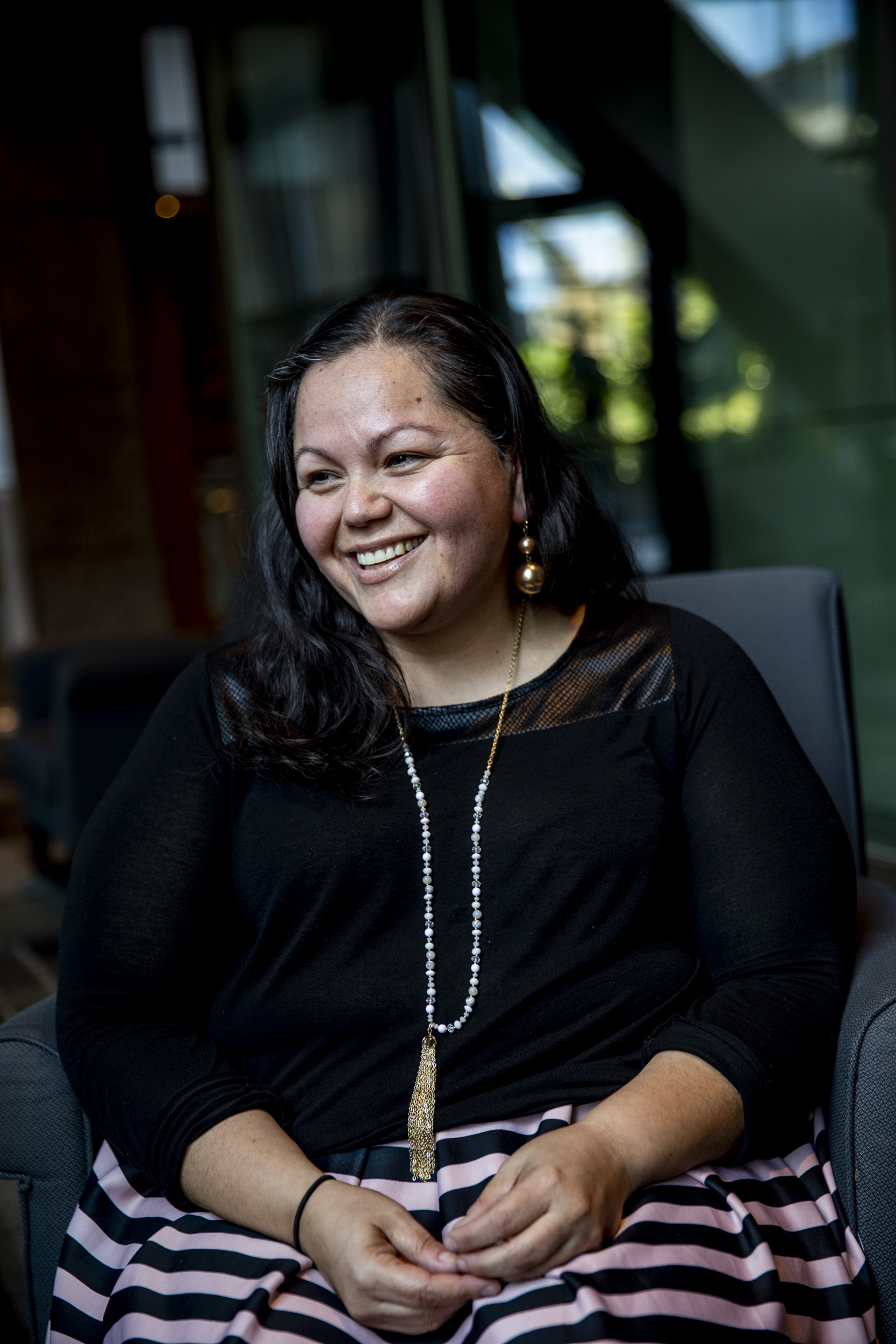 Verónica Guajardo in downtown Seattle on July 23, 2019. Guajardo is the strategic advisor for operations and strategy for the Department of Education and Early Learning. (Photo by Dorothy Edwards/Crosscut)