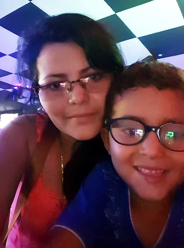 Yolany Padilla with her six-year-old son. (Photo courtesy of NWIRP)