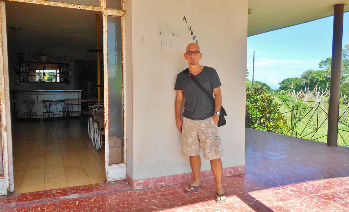 Visiting the family home in Cuba for the first time since he was age 9. Photo Courtesy: Juan Alonso-Rodriguez.
