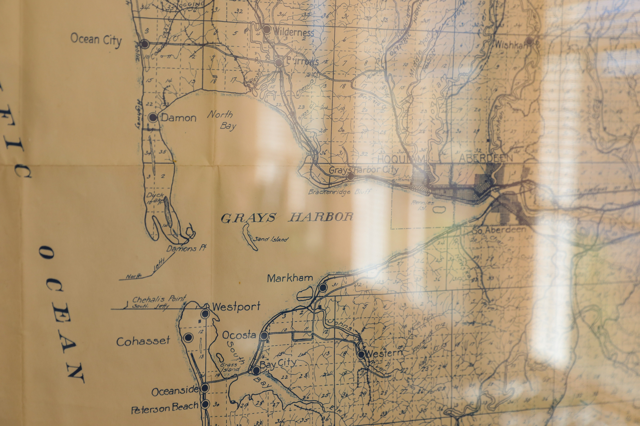 A map of Gray's Harbor