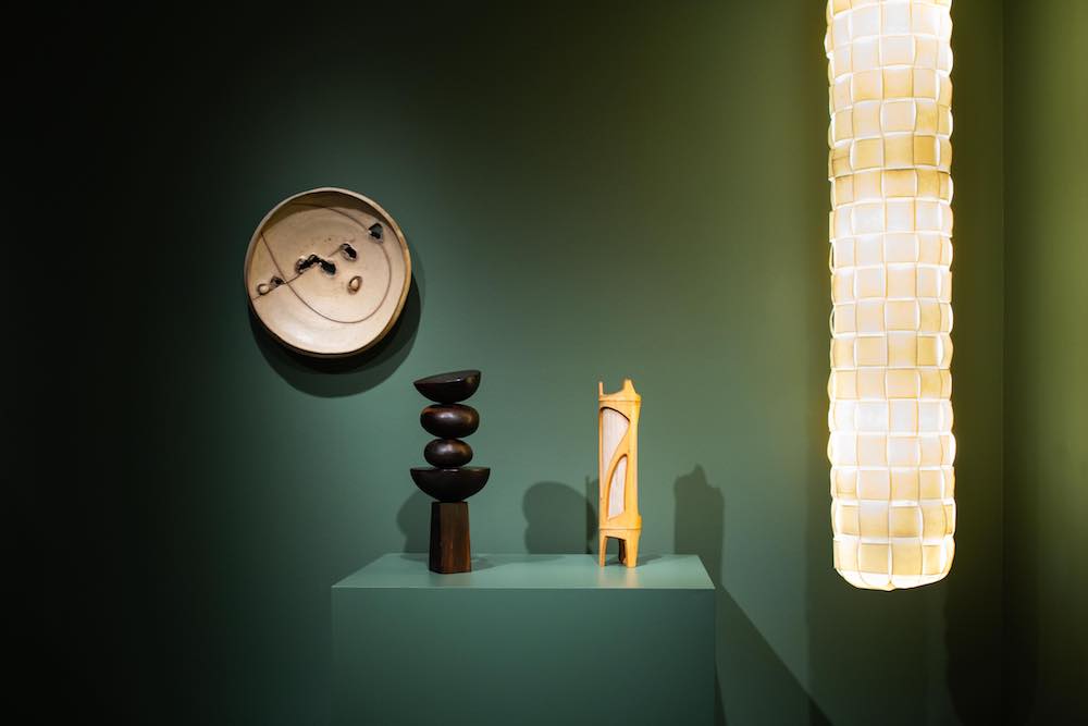 an exhibit of plain hand carved objects