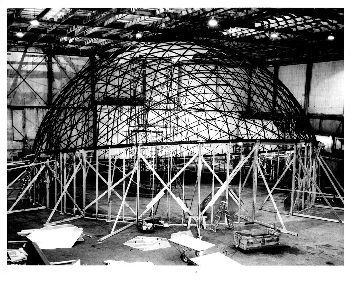 Spacerium dome under construction