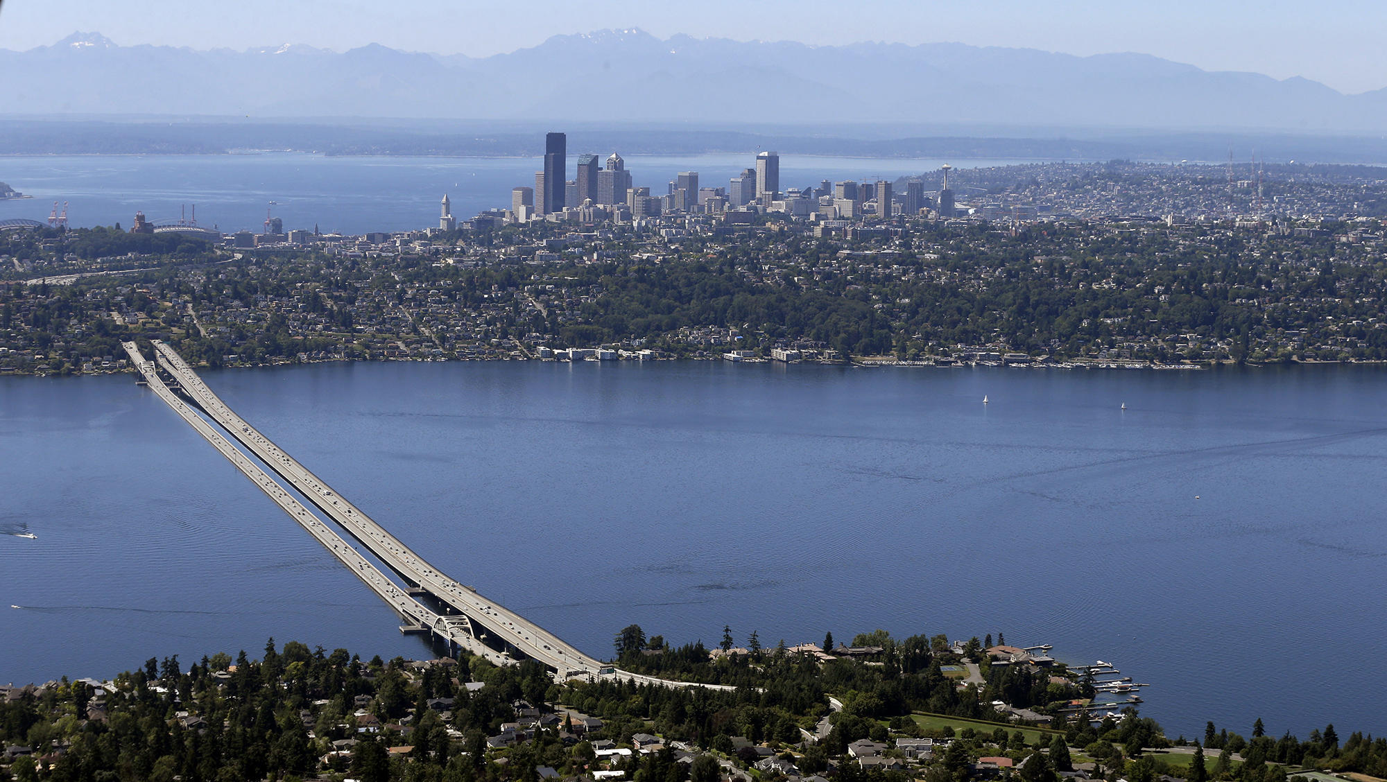 A view of Seattle from Mercer Island