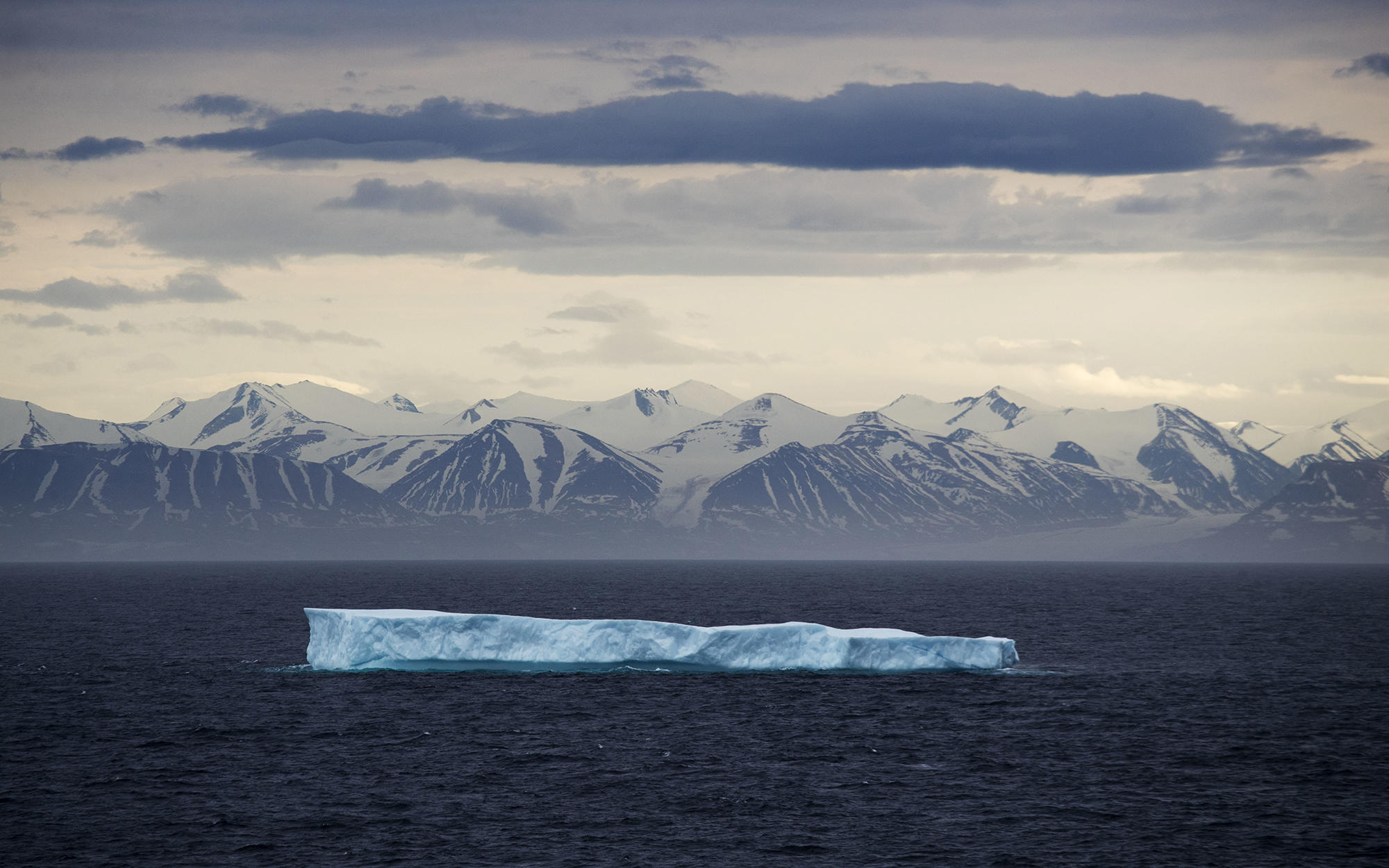 a floating iceberg