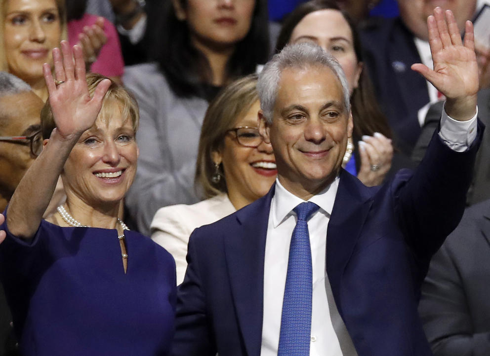 Rahm Emanuel and his wife Amy Rule