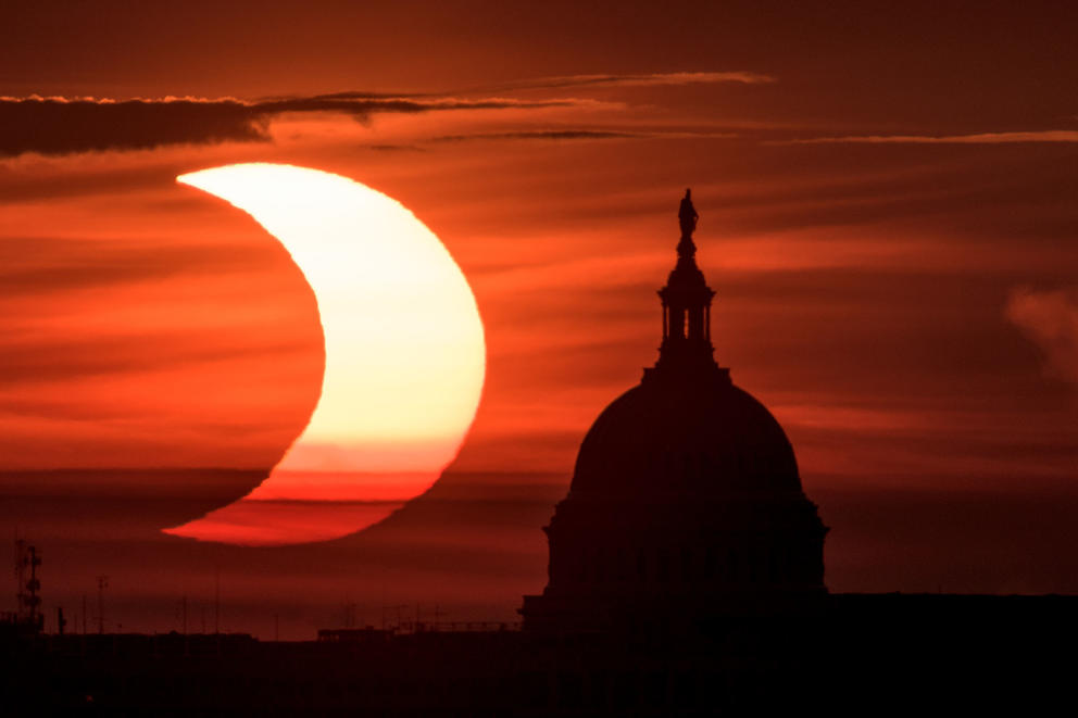 Eclipse over the U.S. Capitol
