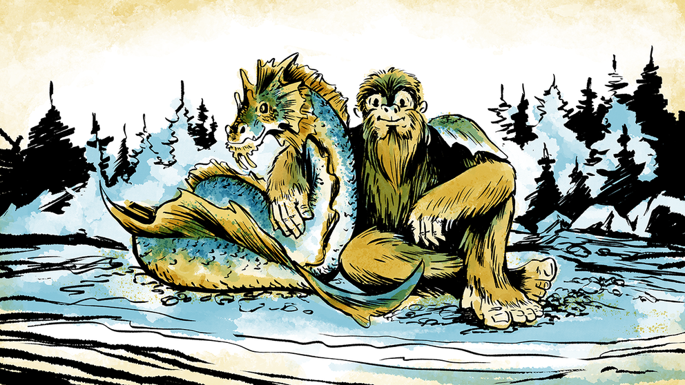 Illustration of Caddy and Bigfoot