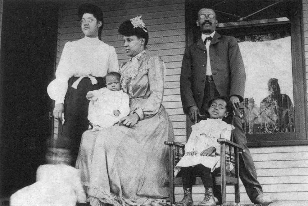 The Cayton-Revels family on their front porch