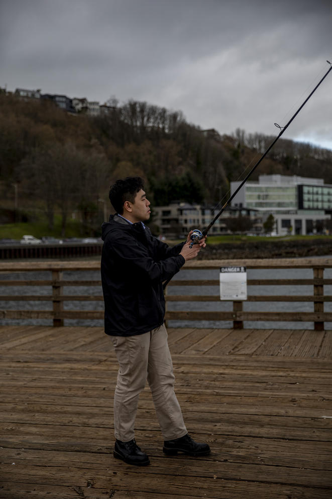 fishing pier rod reel