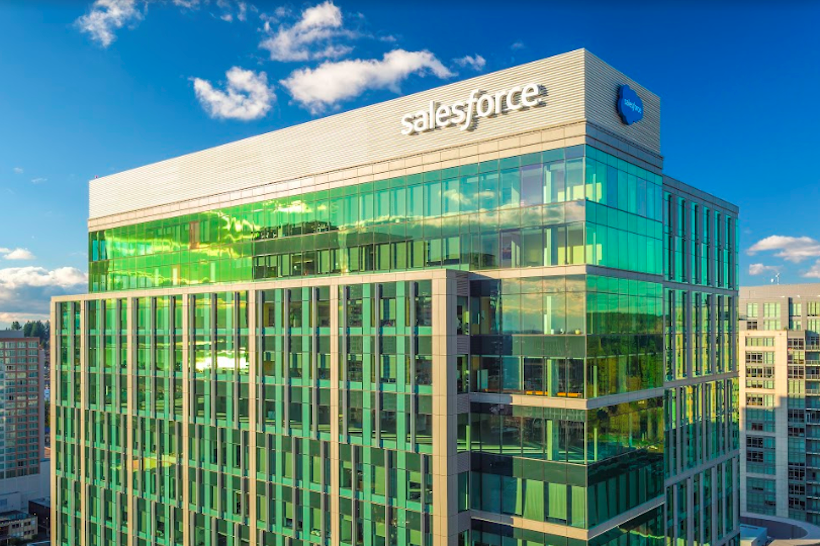 A Salesforce office building