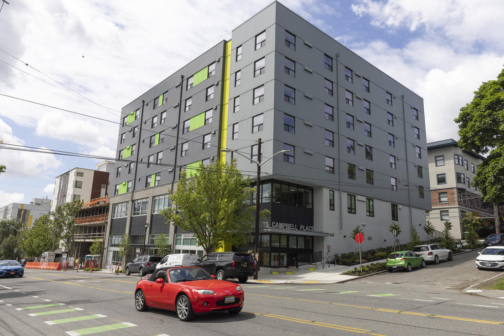 a new apartment building in Seattle's central district