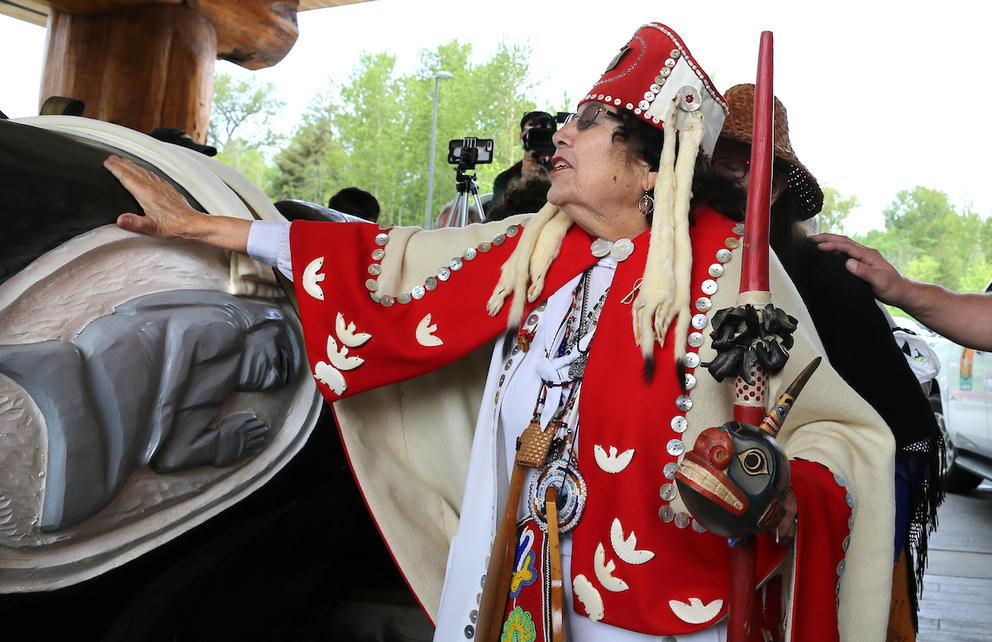 Tlingit tribal elder Anna Haala
