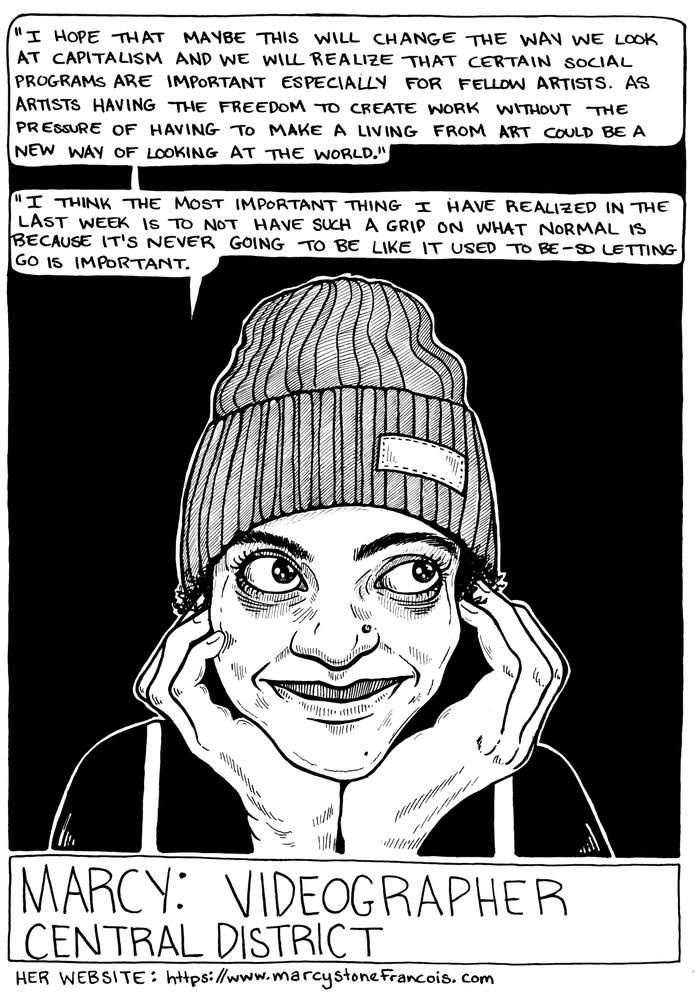 woman in hat in comic