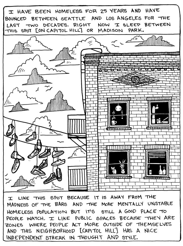 comic depicting an apartment building