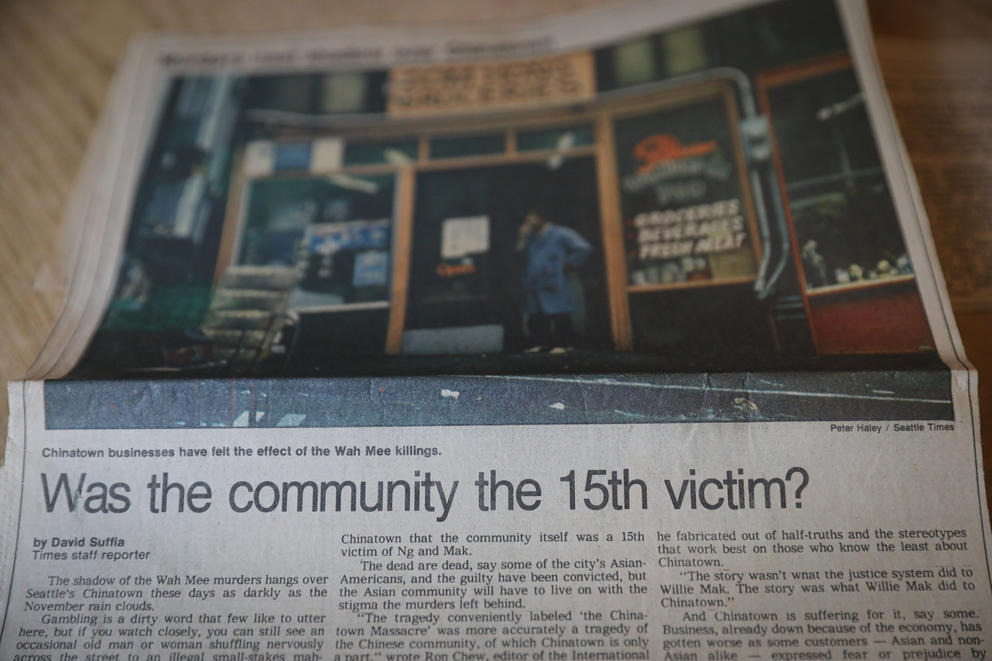 Headline: "Was the community the 15th victim?"