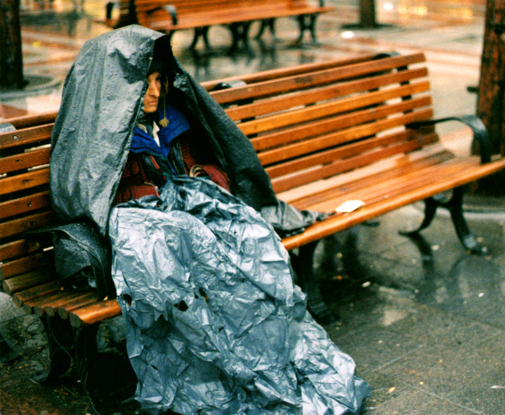 seattle homeless rain