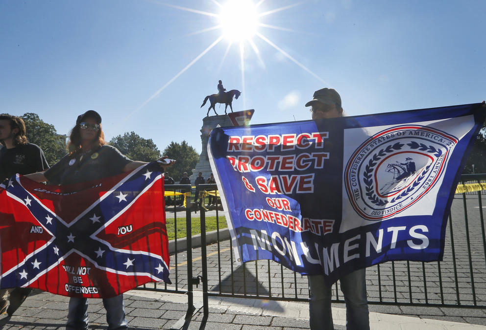 Confederate Monument Protest Robert E. Lee