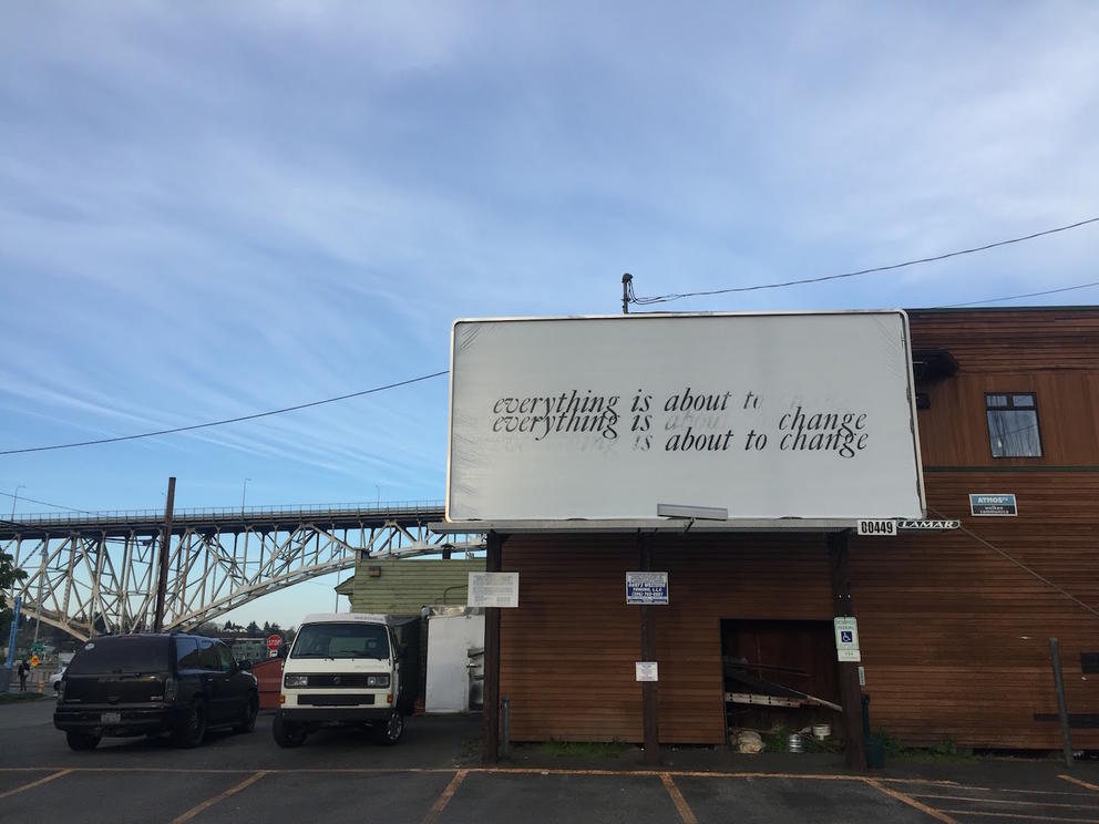 Billboard by Portland artist Alyson Provax 