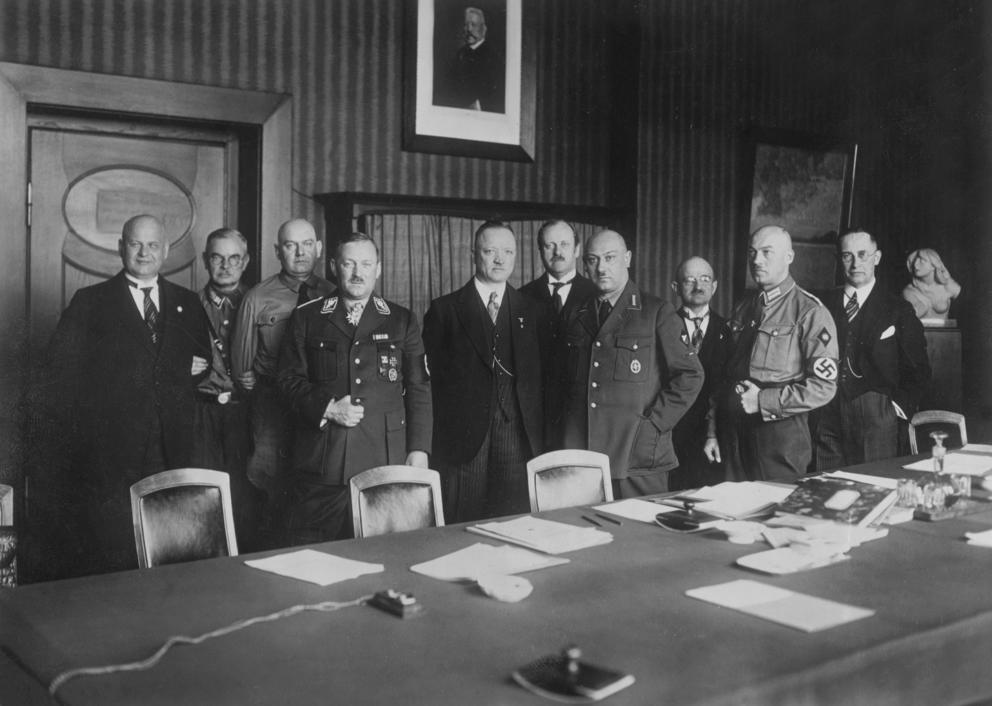 Martin Mutschmann with the government of Saxony, 1933