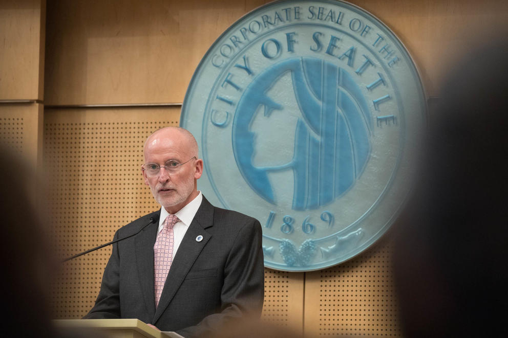 Mayor Tim Burgess, Budget Address, City Hall