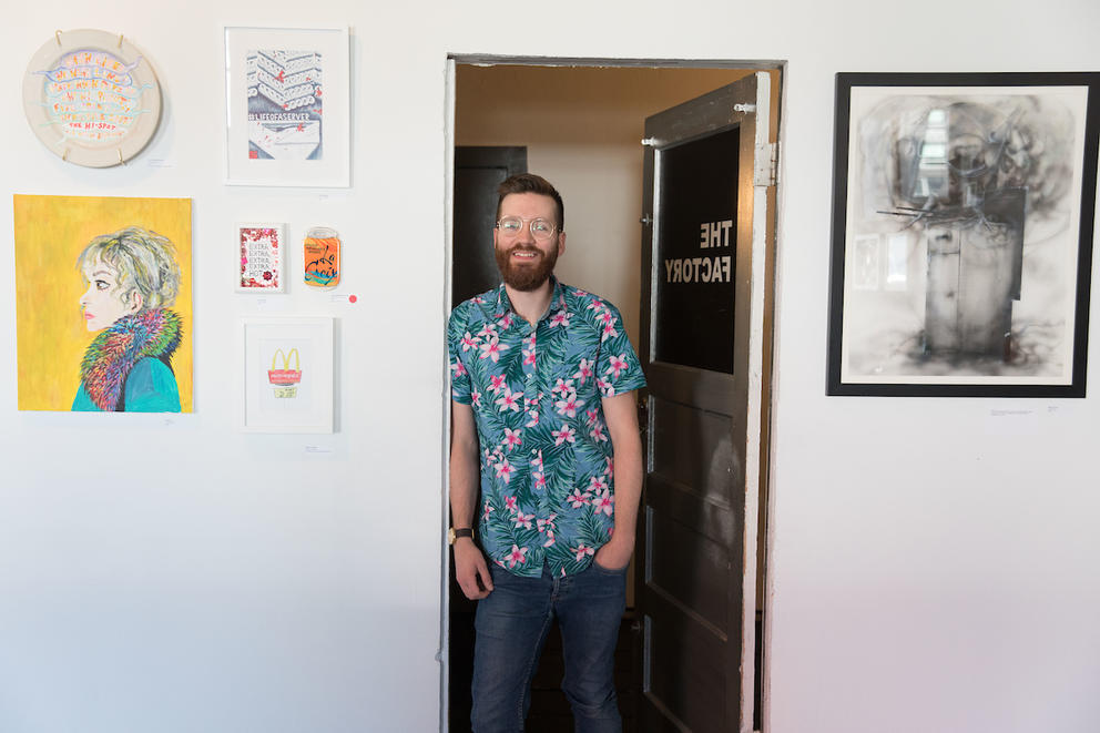 Timothy Rysdyke, director and curator of The Factory gallery on Capitol Hill