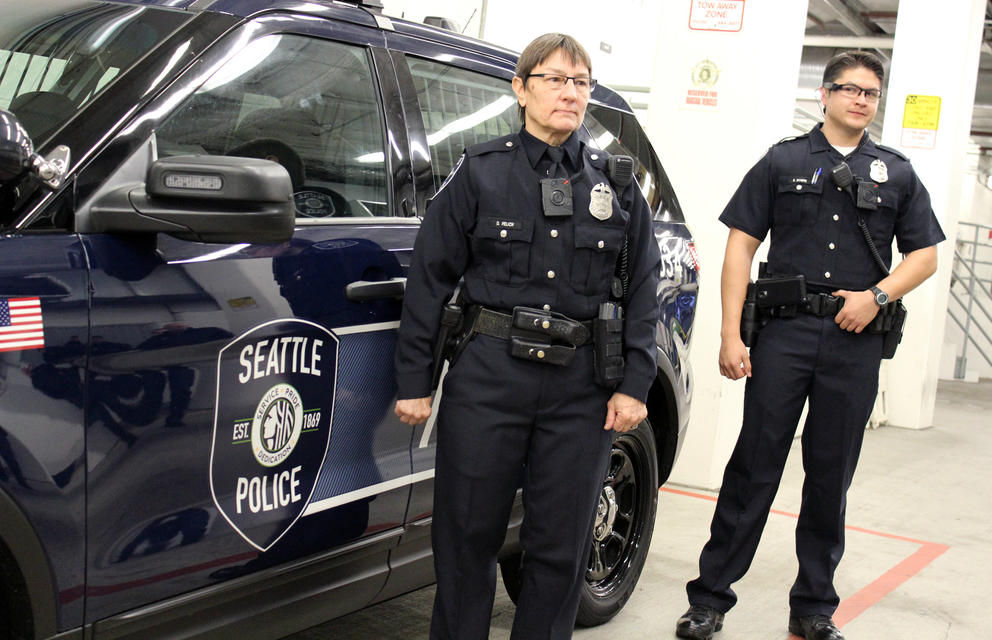 Police cars uniforms