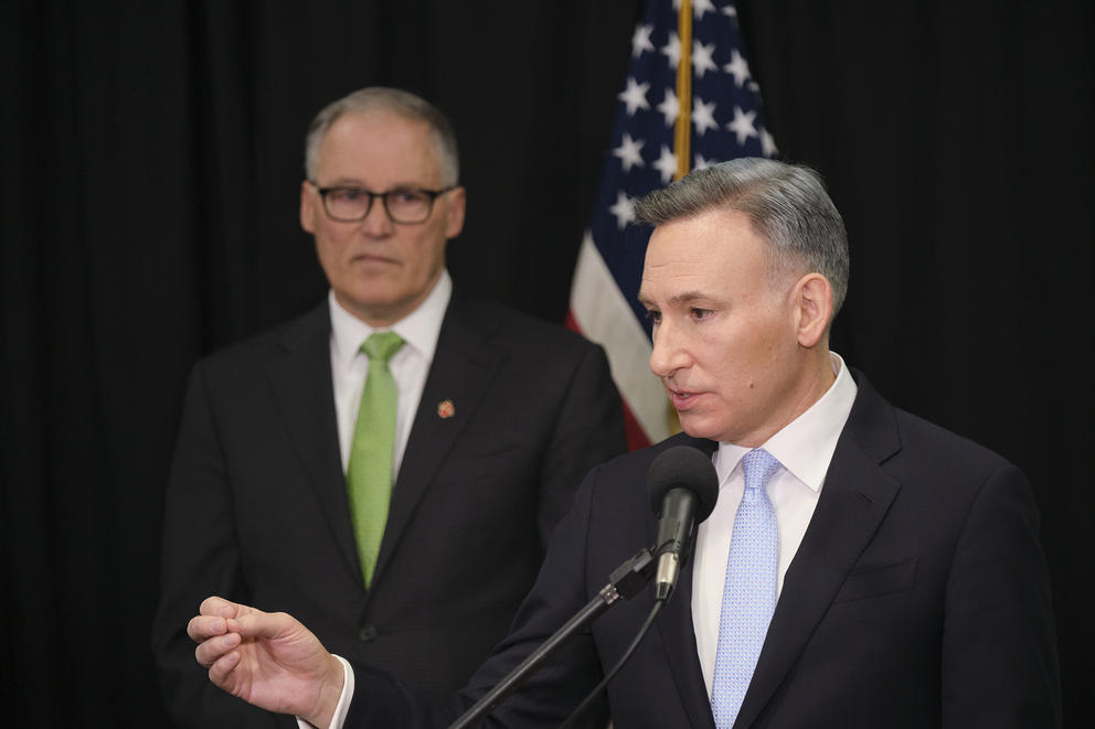 Dow Constantine and Jay Inslee
