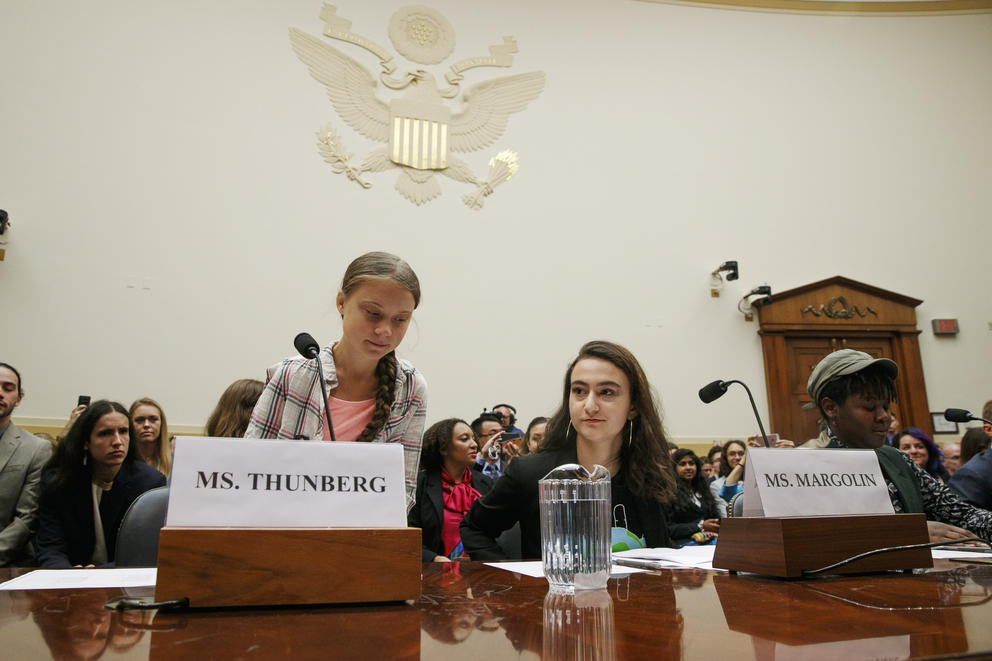 Greta Thunberg and Jamie Margolin