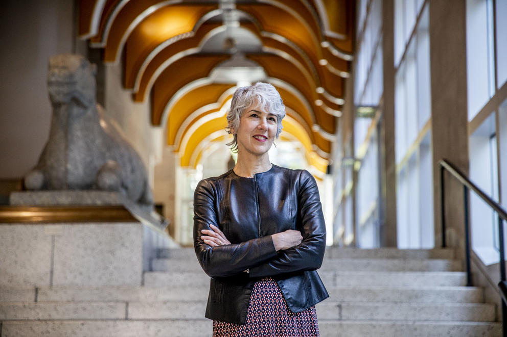 Amada Cruz, Seattle Art Museum's new Executive Director, in downtown Seattle on June 10, 2019. Cruz will start her new position in September. (Photo by Dorothy Edwards/Crosscut)