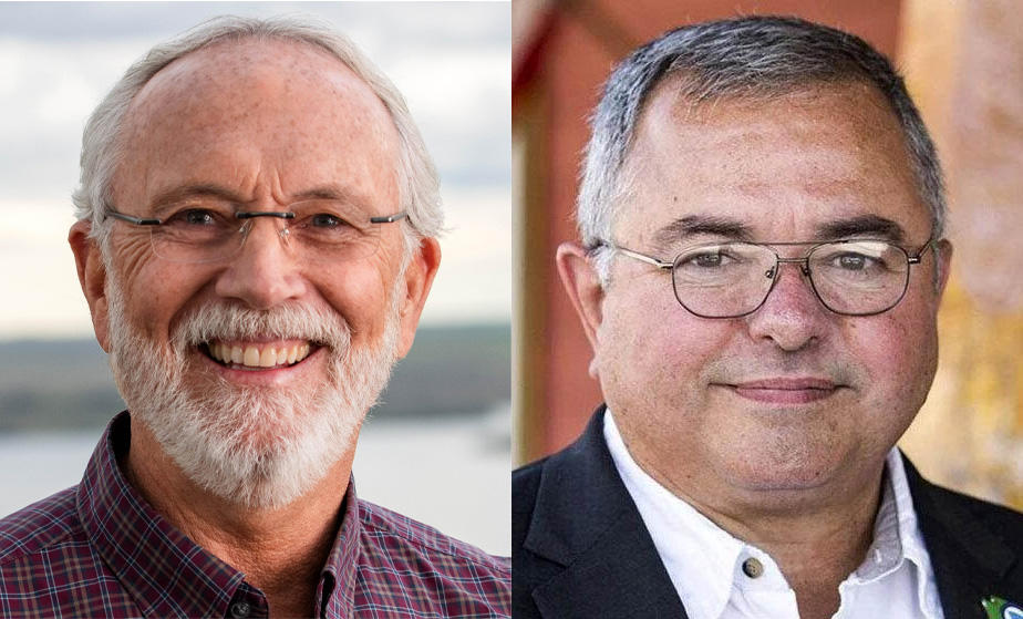 Photo of U.S. Rep. Dan Newhouse and Loren Culp, one of his challengers.