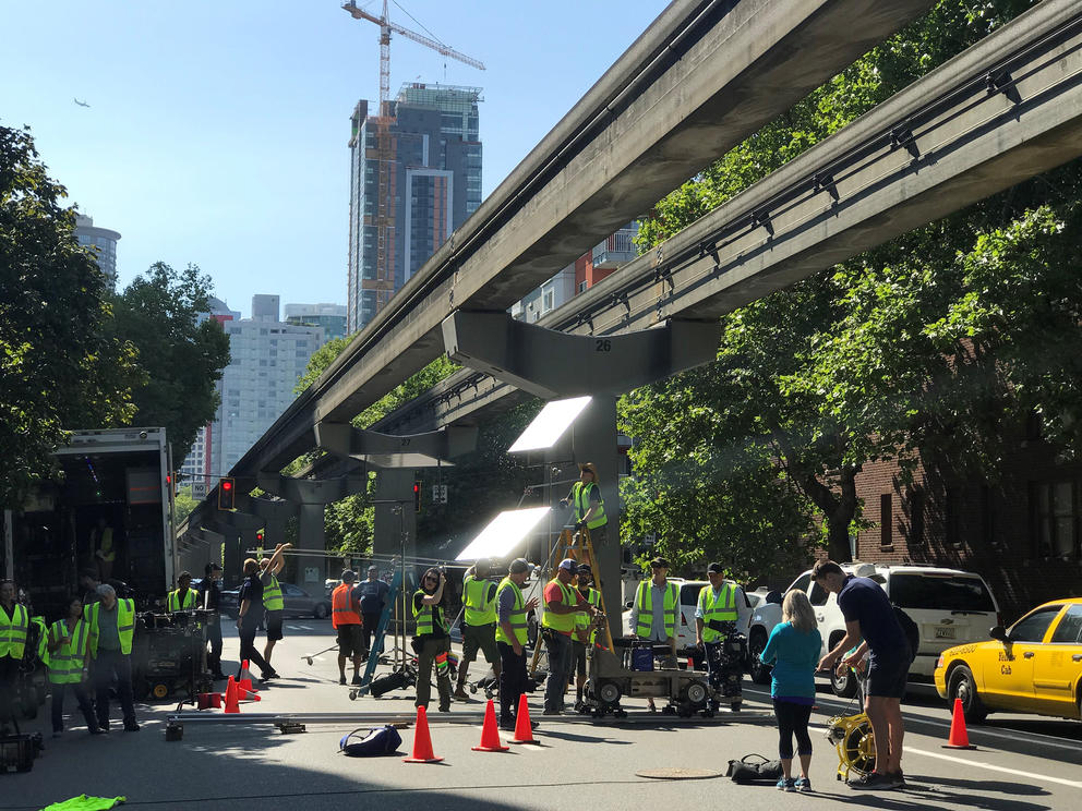 Seattle film shoot for Station 19