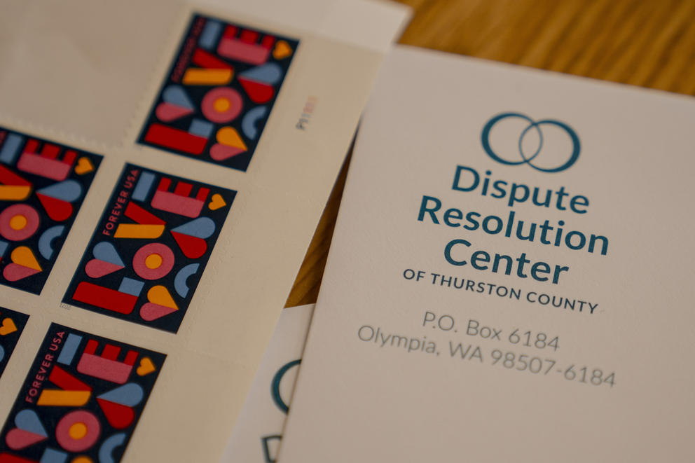 A pamphlet from the Dispute Resolution Center of Thurston County