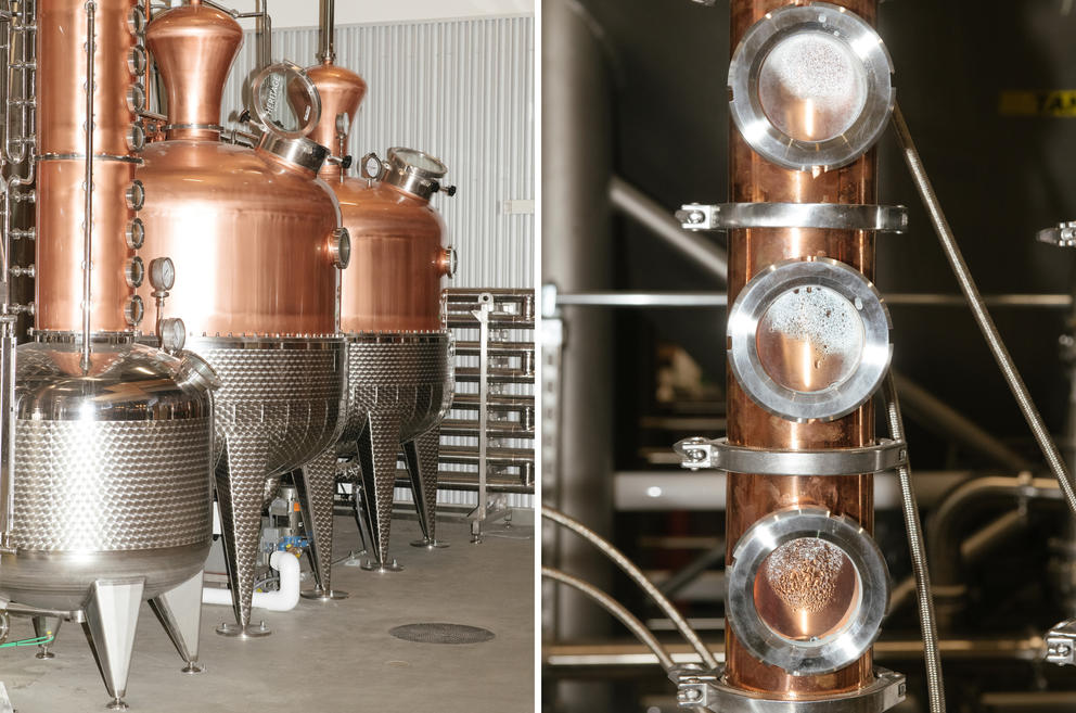 copper distillery equipment 