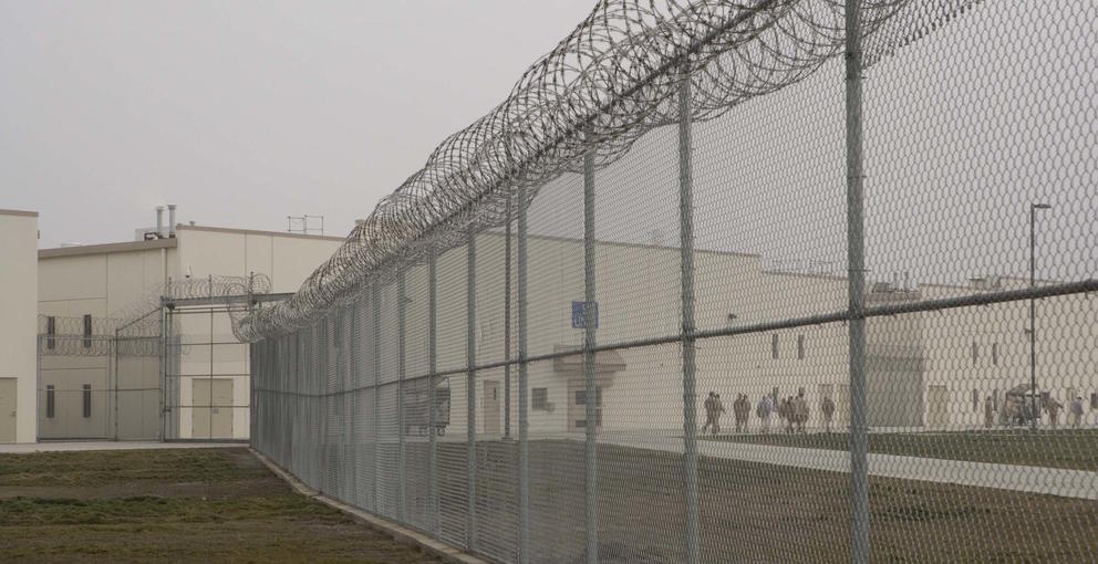 Fencing inside Walla Walla prison