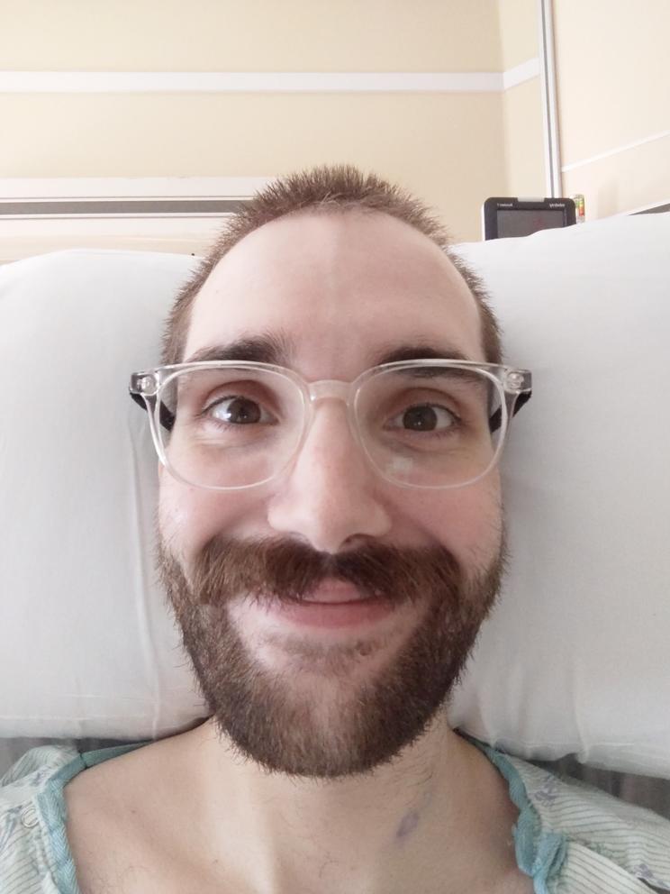patient selfie from hospital